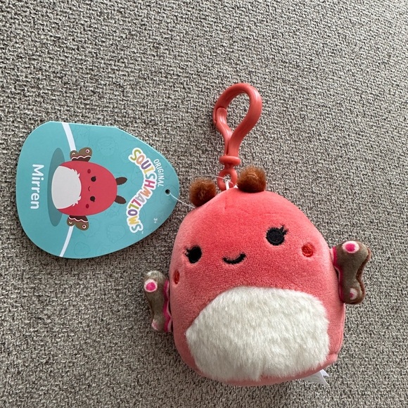 Nwt    🦋 3" Mirren Fuzzy Belly  Butterfly Clip Squishmallow - Picture 1 of 3